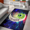 Cute Mike Monster Inc Love You To The Moon Galaxy Carpet Rug Home Room Decor Back