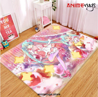 Hatsune Miku Anime 1 Area Rug Living Room And Bed Room Rug Rug Regtangle Carpet Floor Decor Home Decor - Dreamrooma