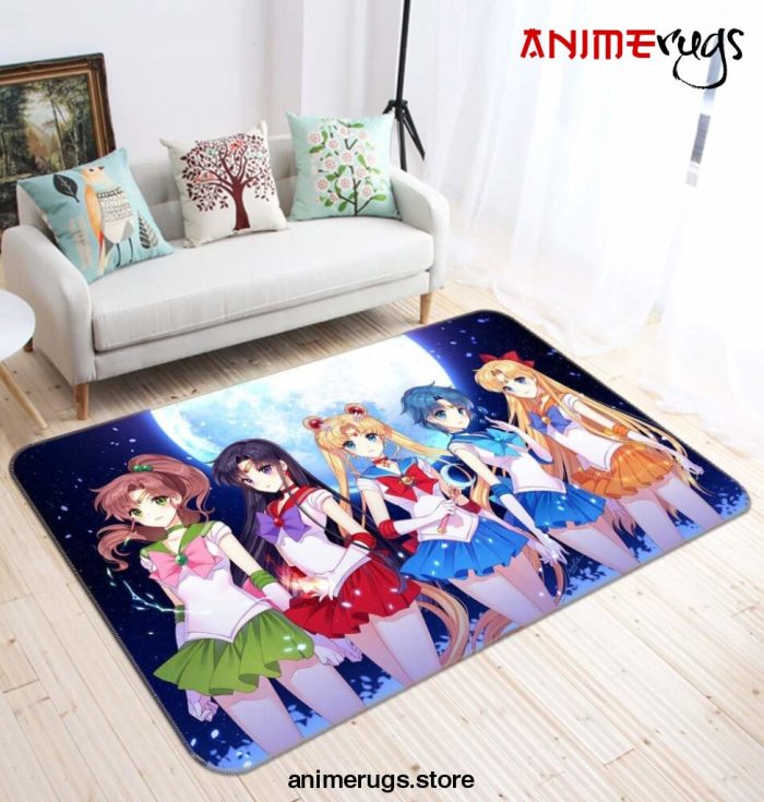 Sailor Moon Anime 1 Area Rug Living Room And Bed Room Rug Rug Regtangle Carpet Floor Decor Home Decor - Dreamrooma