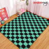 Tanjiro Kamado Pattern Demon Slayer Kimetsu No Yaiba Carpet Rug Home Room Decor Small / Premium Rectangle Rug Official Rug Merch