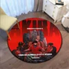 Akira Movie CD Rug Retro Round Carpet Fashion Round Bathroom Anti Slip Floor Mat Black Floor 7 - Anime Rugs Store
