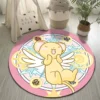 Cartoon Cardcaptor Sakura Magic Circle Area Rug Round Living Room Carpet Pink Non Slip Floor Mat 5 - Anime Rugs Store