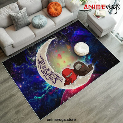 among us couple love you to the moon galaxy carpet rug home room decor back 831 400x400 1 - Anime Rugs Store